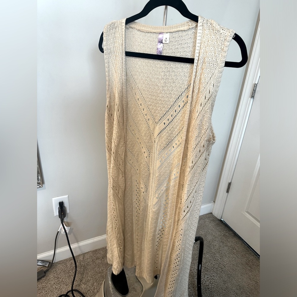 Crochet Sleeveless Cardigan